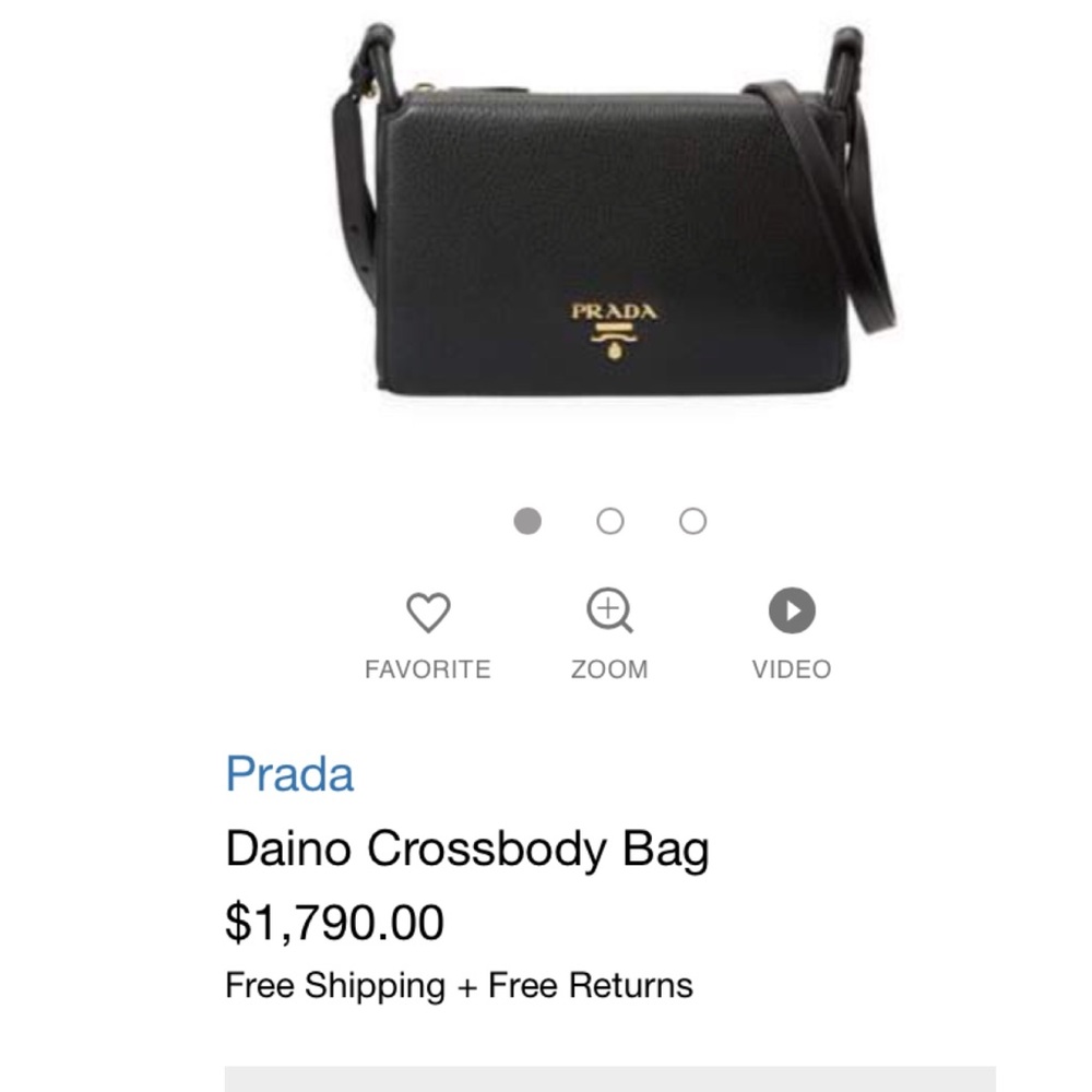 PRADA Daino Crossbody Bag - Picture 1 of 7